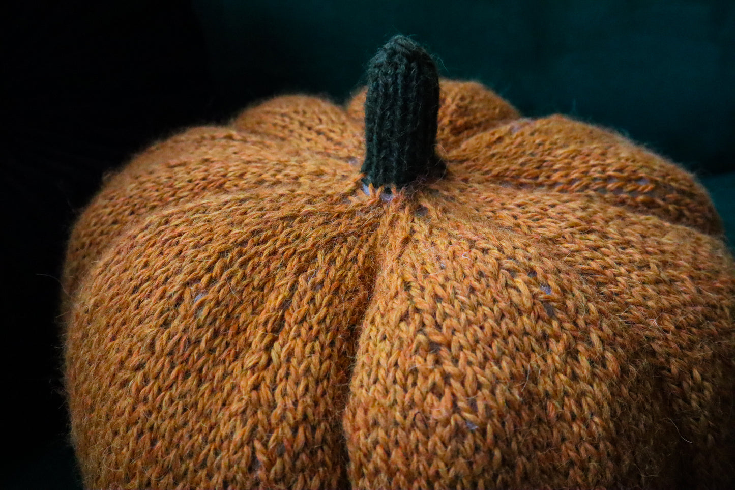 Pumpkin Pillow Knitting Pattern (With Optional Sewing Pattern Insert)