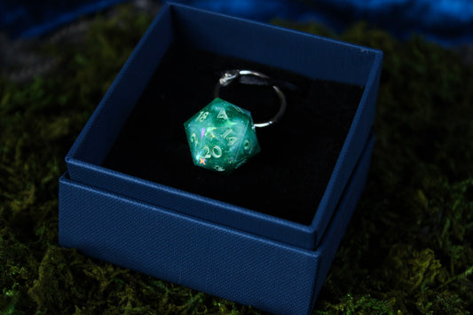 Chunky Dice Stitch Marker D20 - Plant Magic