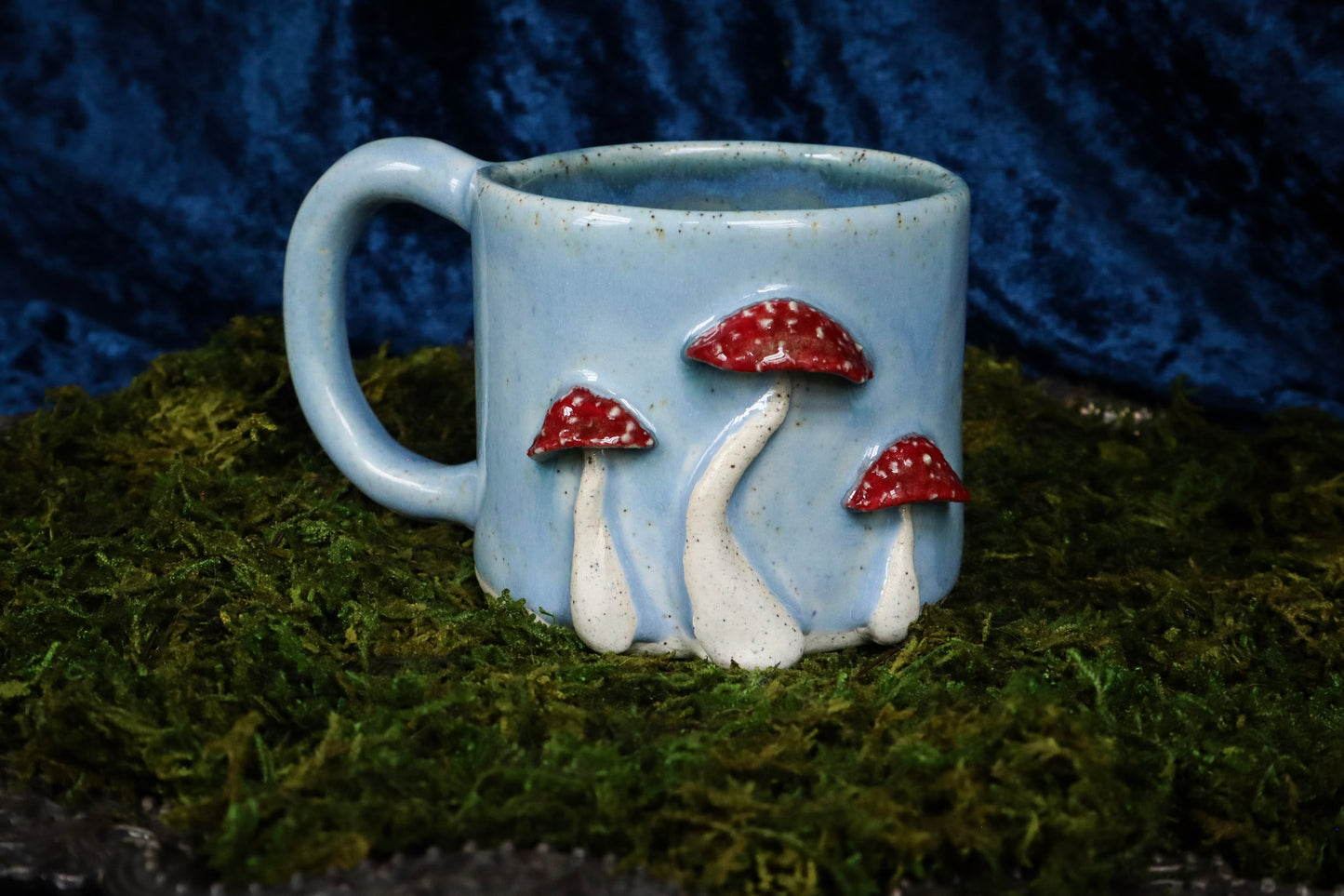 Red Cap Mushroom Mug - Left Side Handle