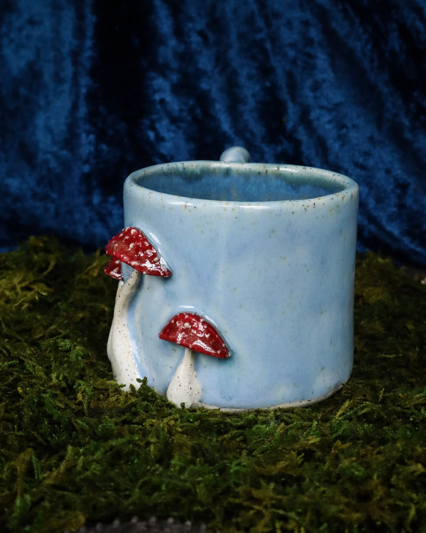 Red Cap Mushroom Mug - Left Side Handle