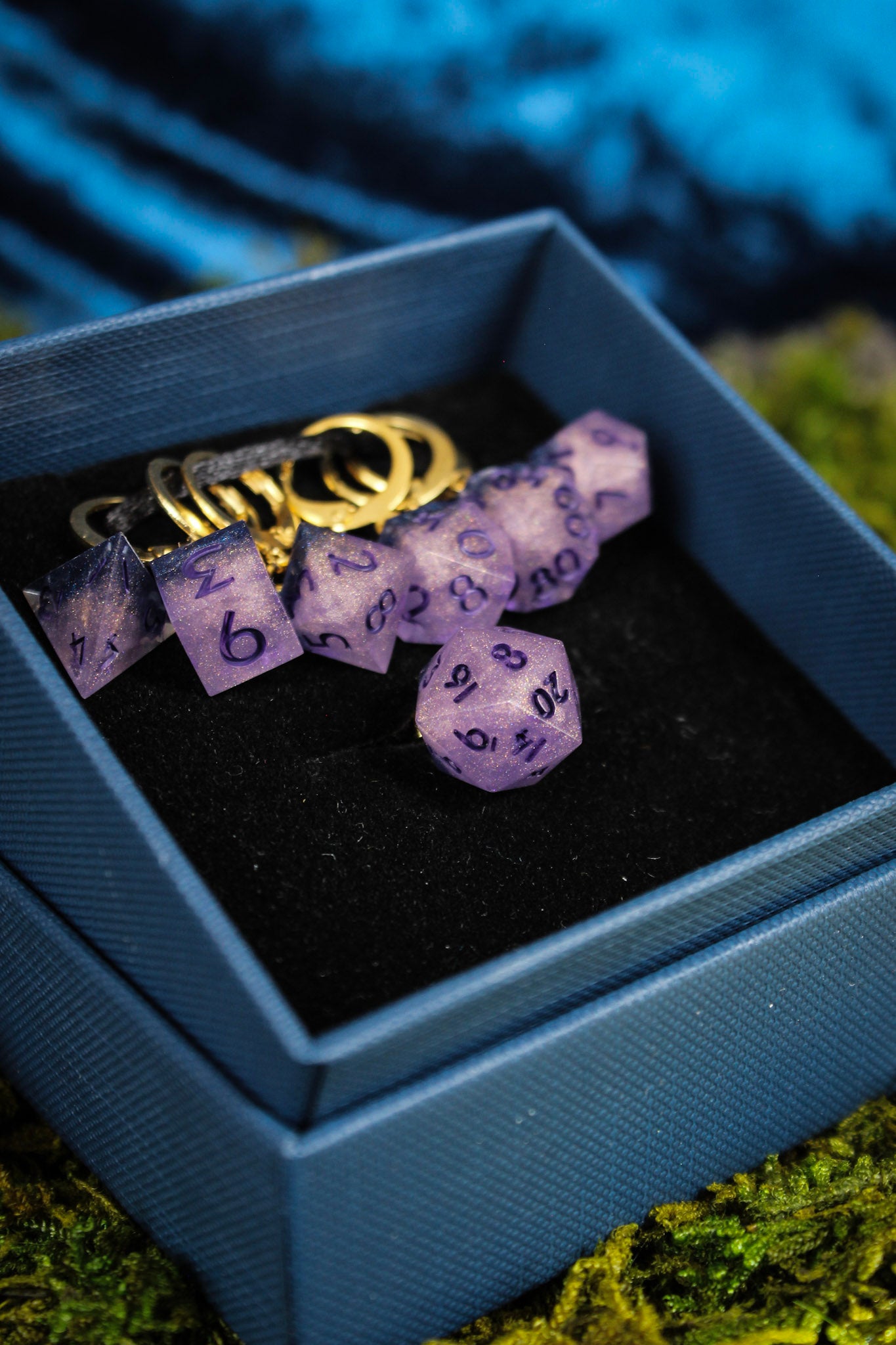 Eldritch Depths Dice Stitch Markers 7 Piece Set RPG