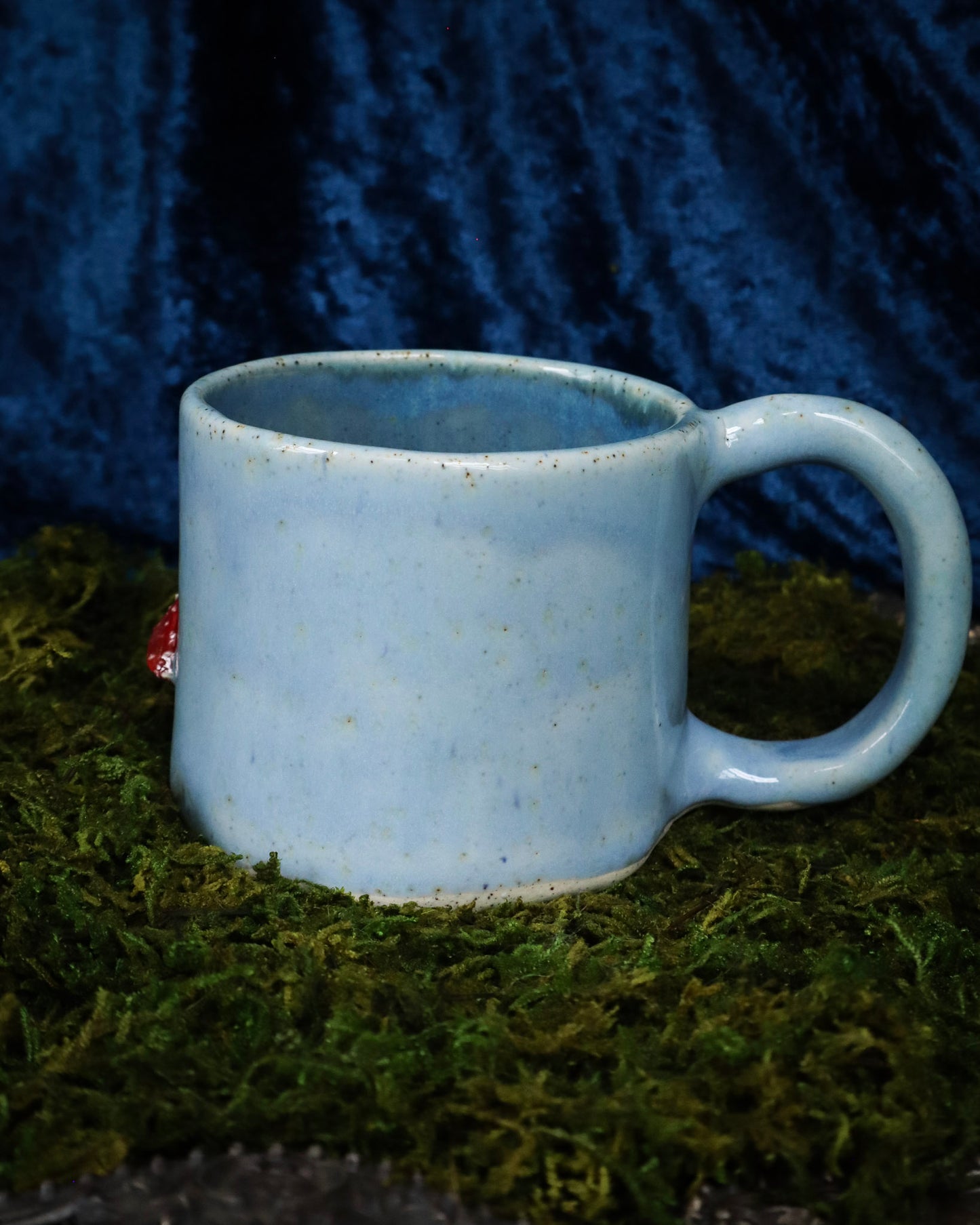 Red Cap Mushroom Mug - Left Side Handle