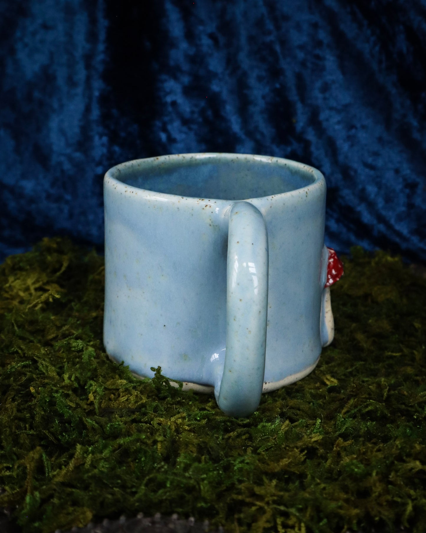 Red Cap Mushroom Mug - Left Side Handle