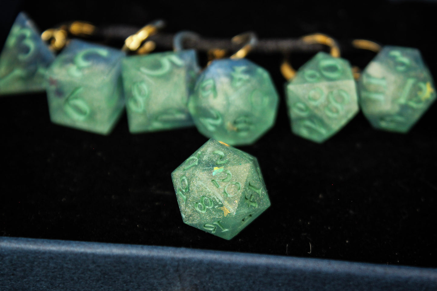Mystic Sage Dice Stitch Markers 7 Piece Set RPG