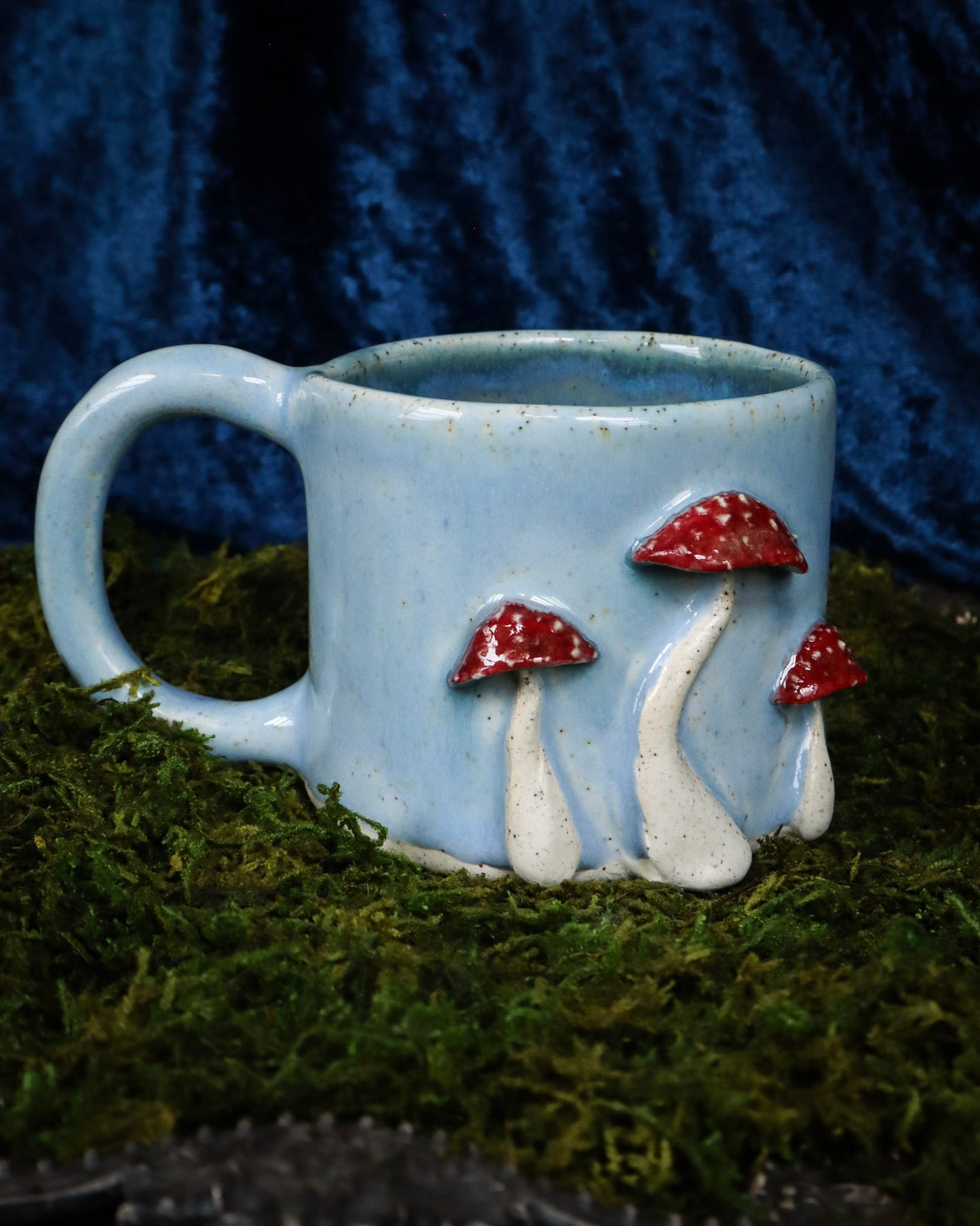 Red Cap Mushroom Mug - Left Side Handle