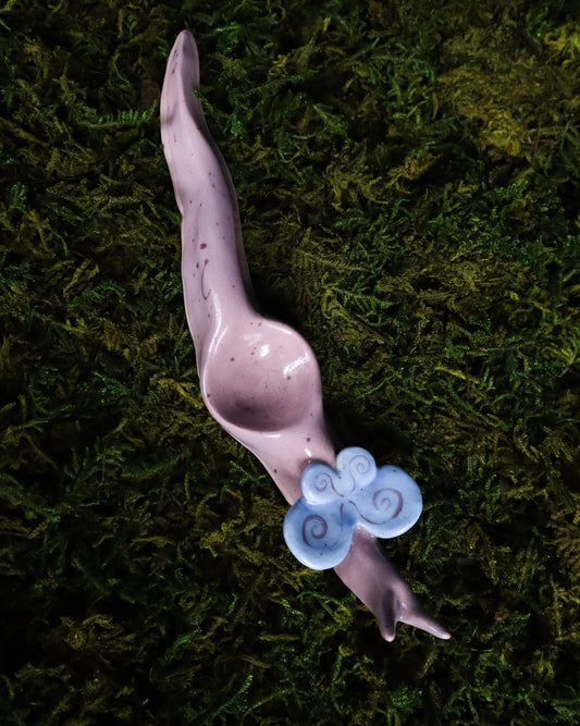 Fairy Slug Crystal Holder - Lilac