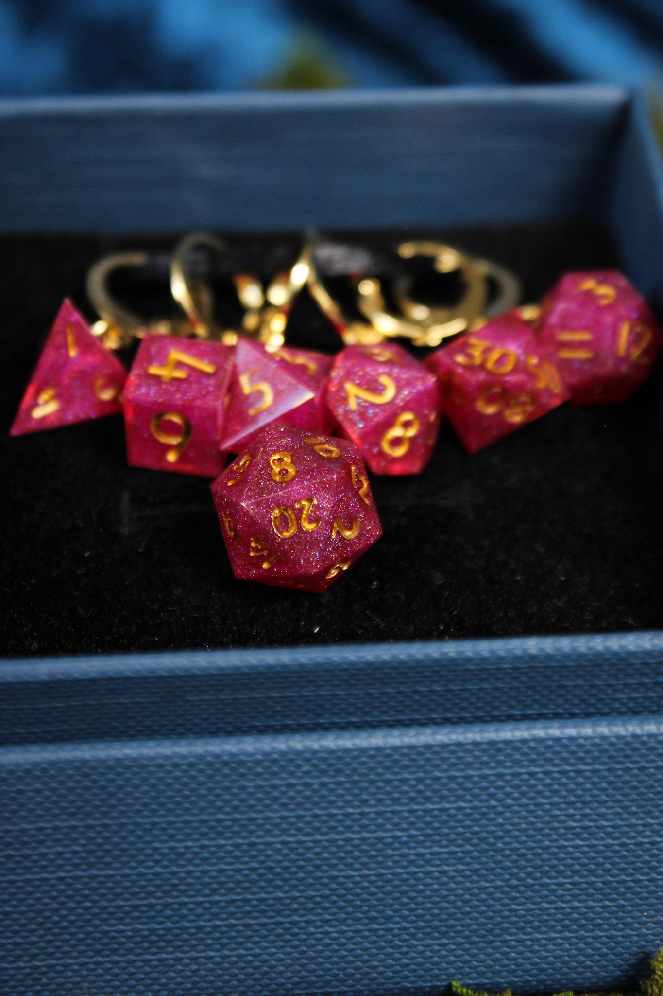 Blessings of Love Dice Stitch Markers 7 Piece Set RPG