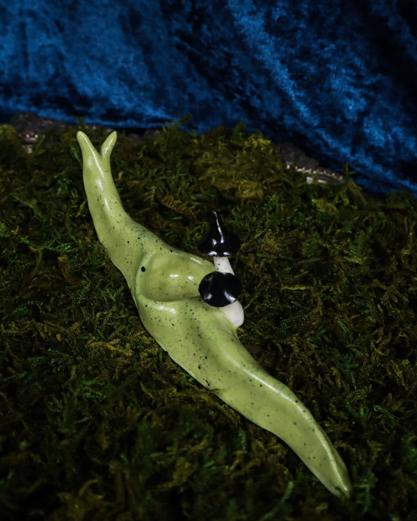 Poison Mushroom Slug Crystal Holder