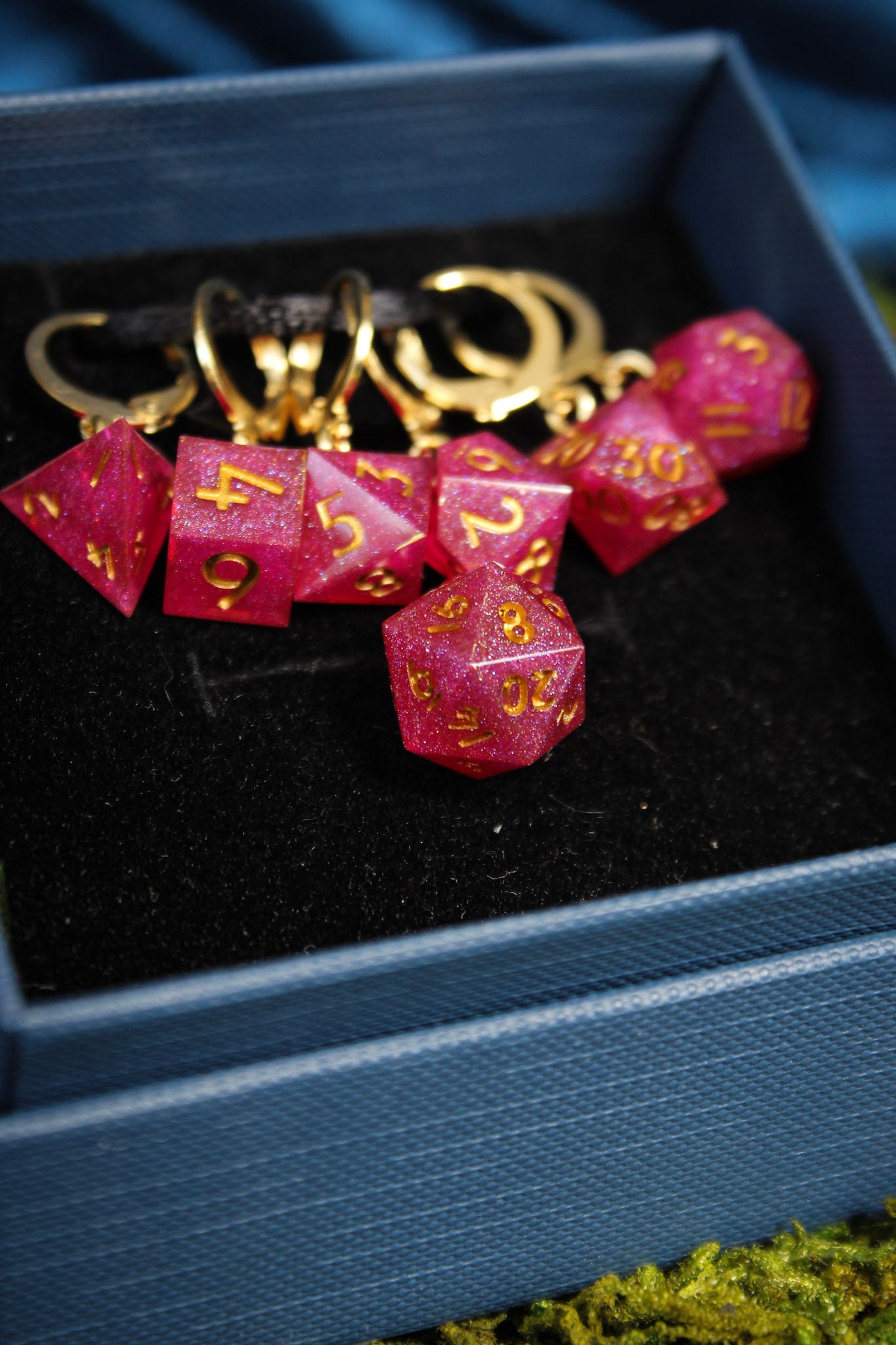 Blessings of Love Dice Stitch Markers 7 Piece Set RPG