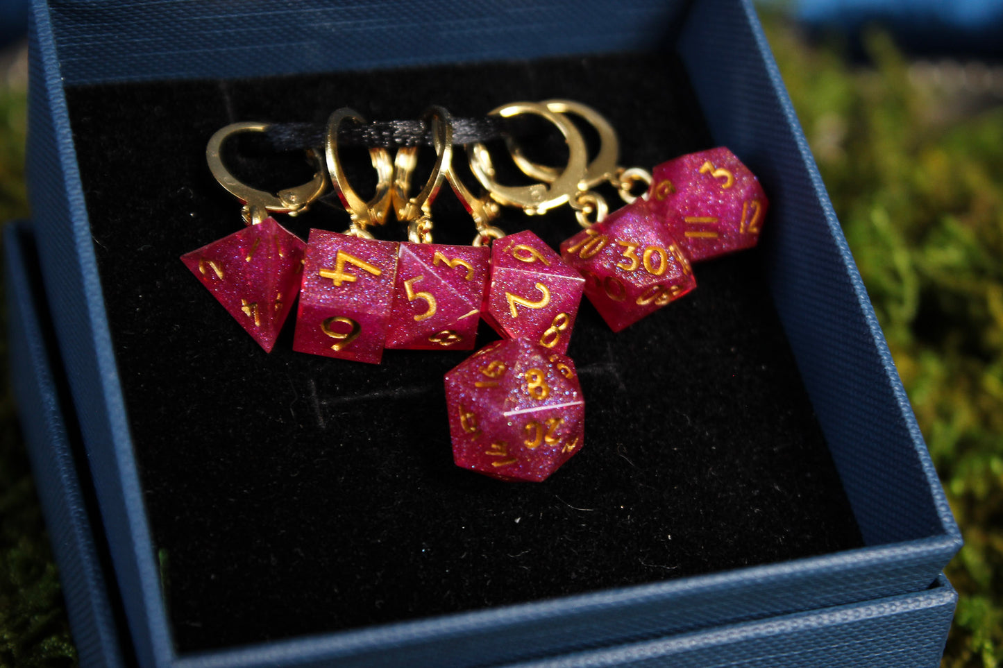 Blessings of Love Dice Stitch Markers 7 Piece Set RPG