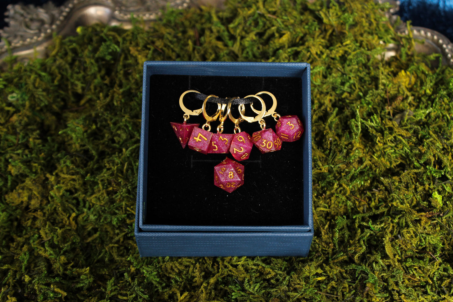 Blessings of Love Dice Stitch Markers 7 Piece Set RPG