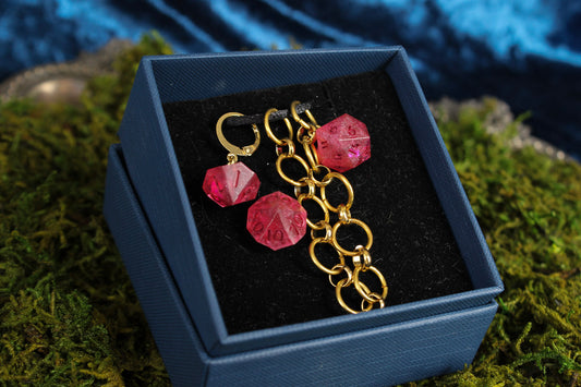 Dice Chain Row Counter Stitch Marker Love Potion