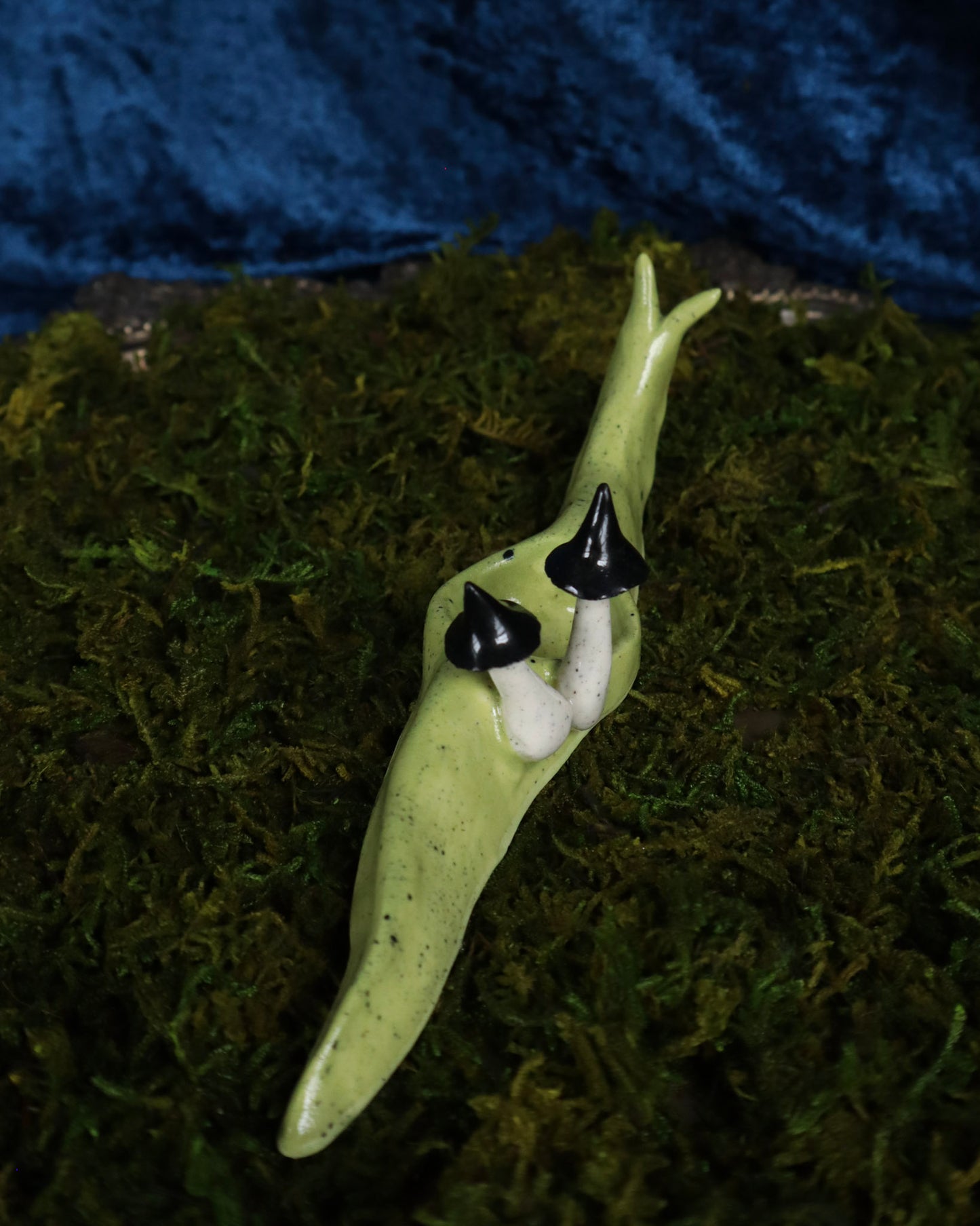 Poison Mushroom Slug Crystal Holder