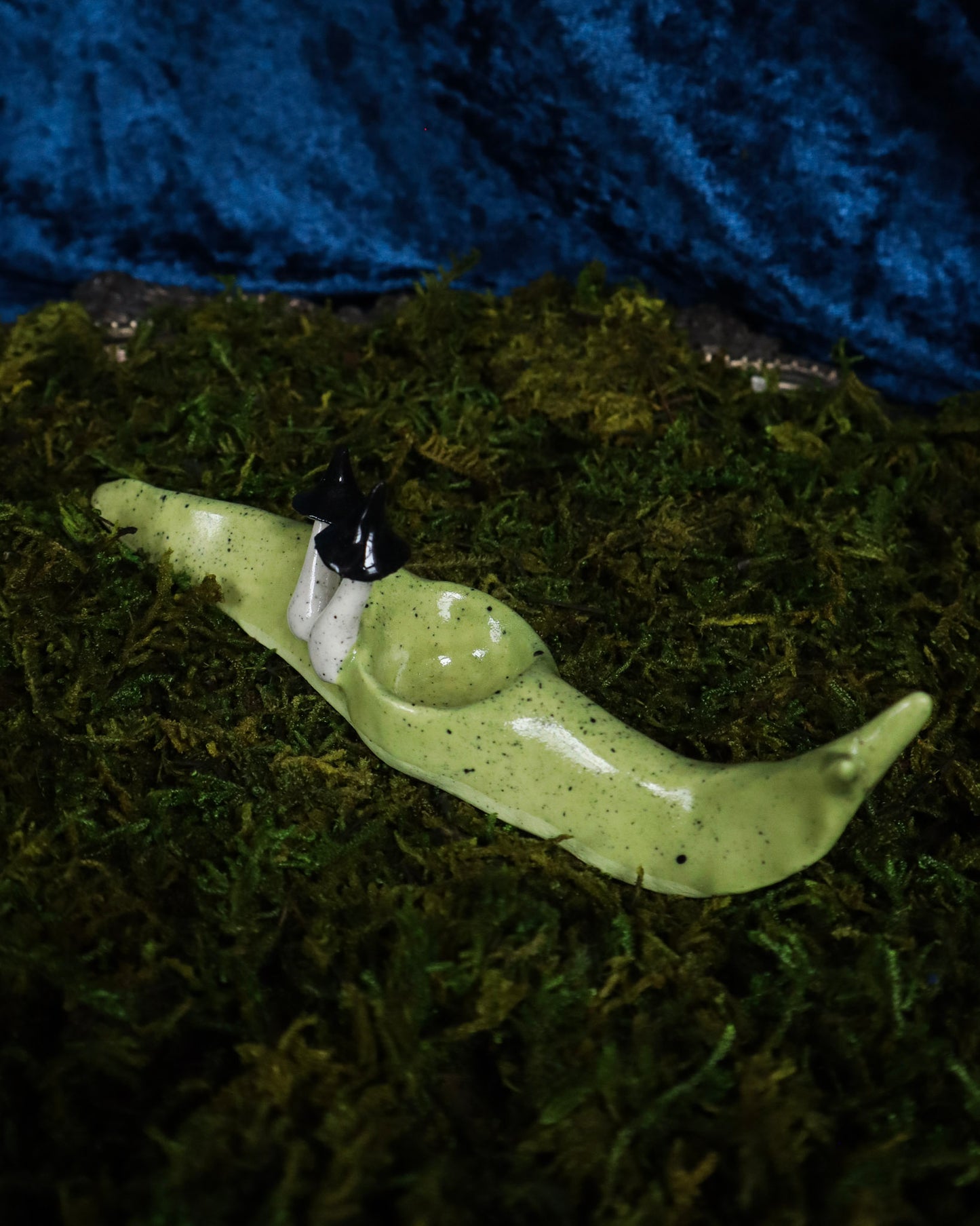 Poison Mushroom Slug Crystal Holder