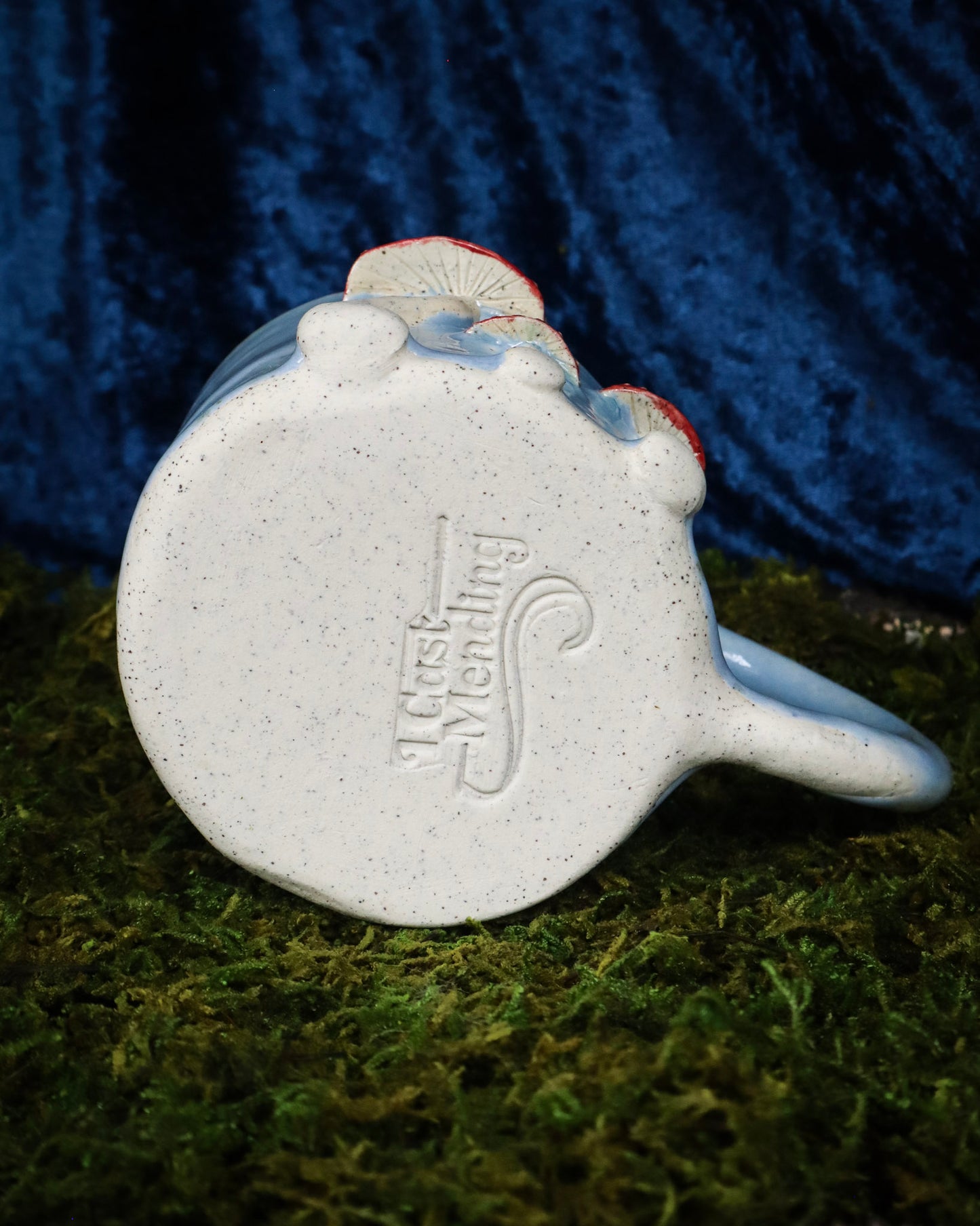 Red Cap Mushroom Mug - Right Side Handle