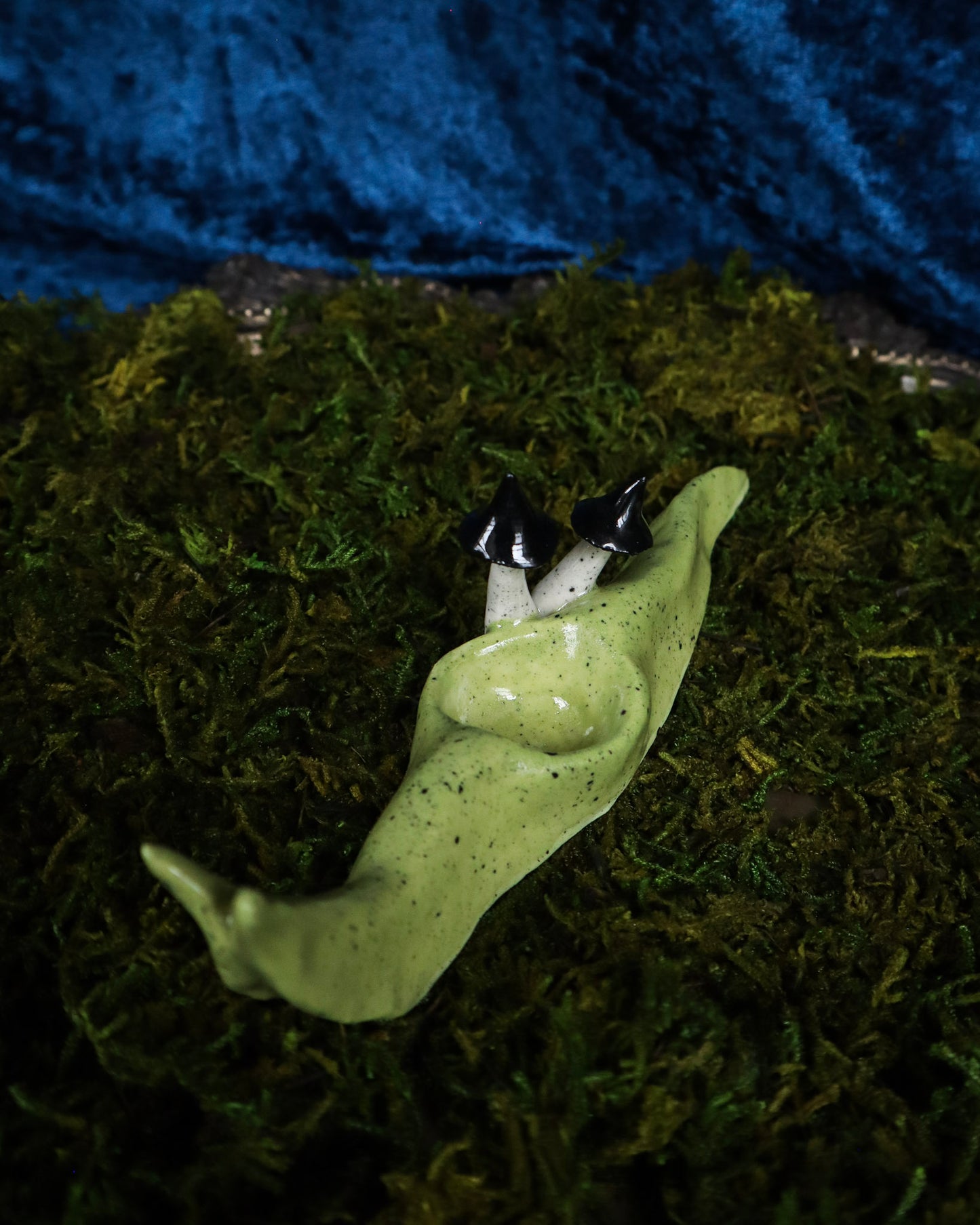 Poison Mushroom Slug Crystal Holder