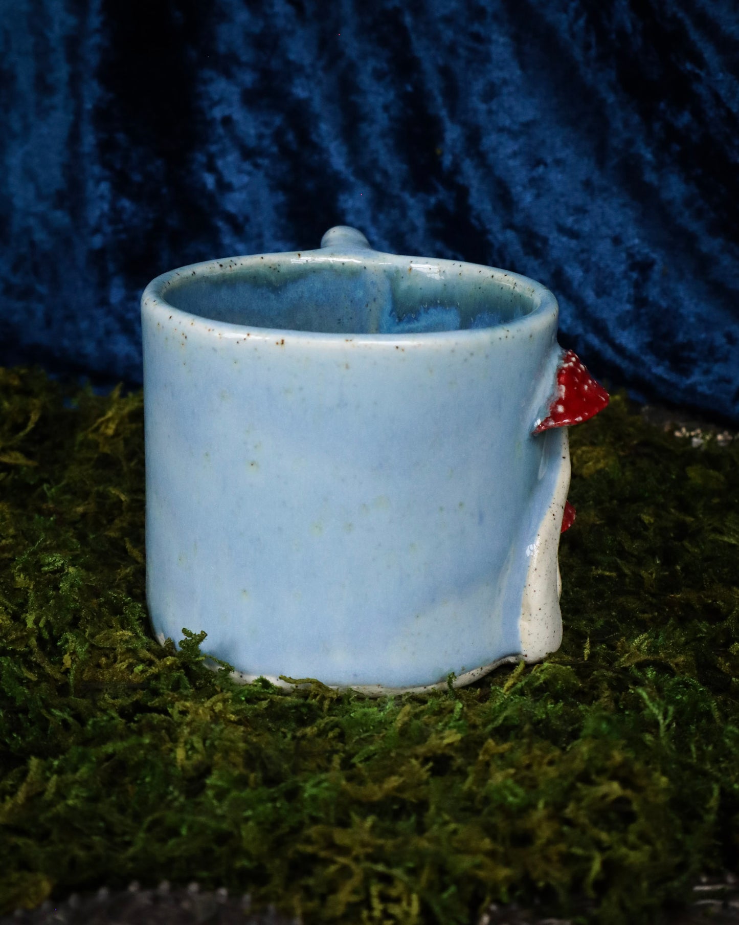 Red Cap Mushroom Mug - Right Side Handle