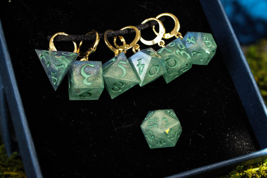 Mystic Sage Dice Stitch Markers 7 Piece Set RPG