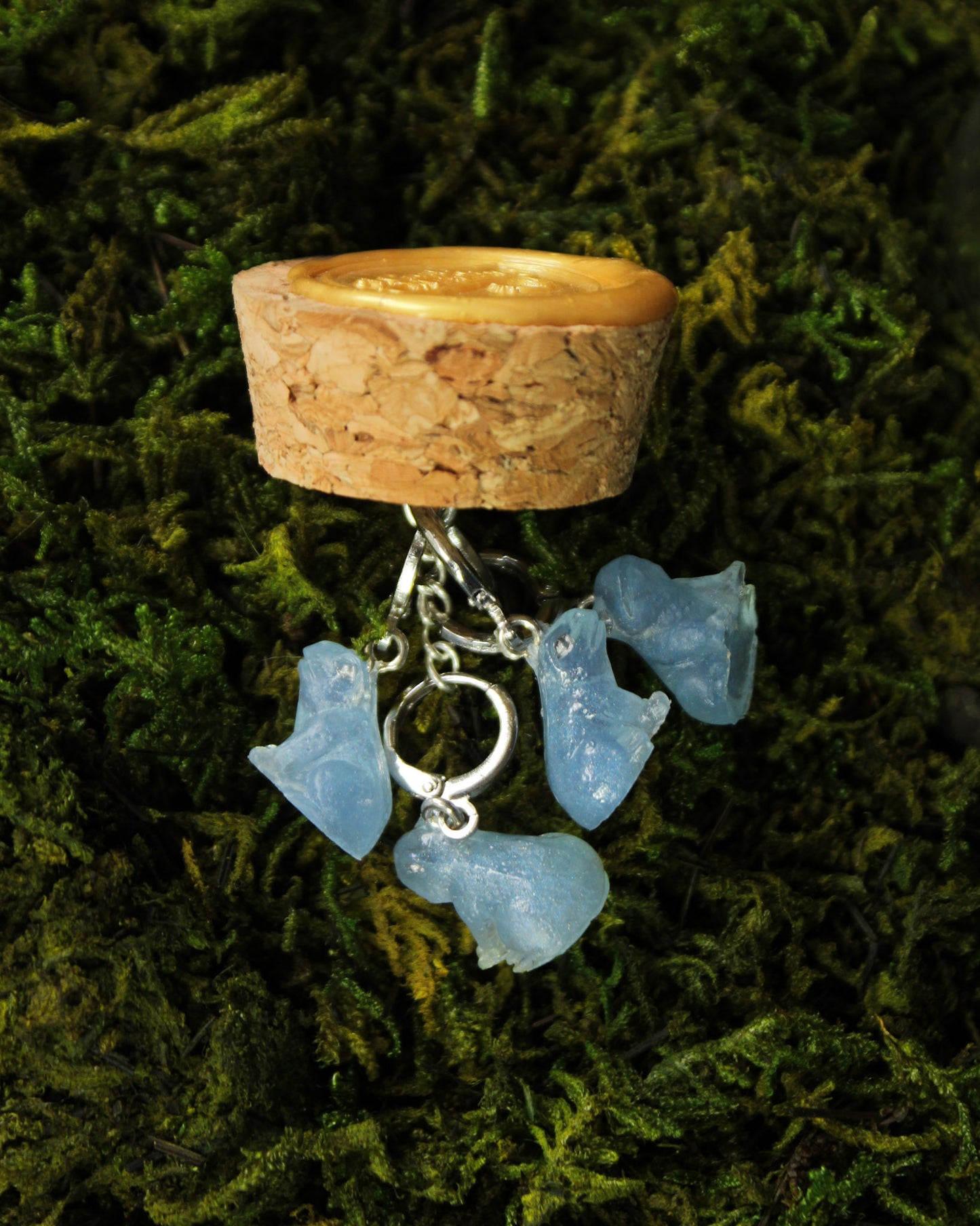 Frog Stitch Markers 4 Piece Set - Arcana Blue