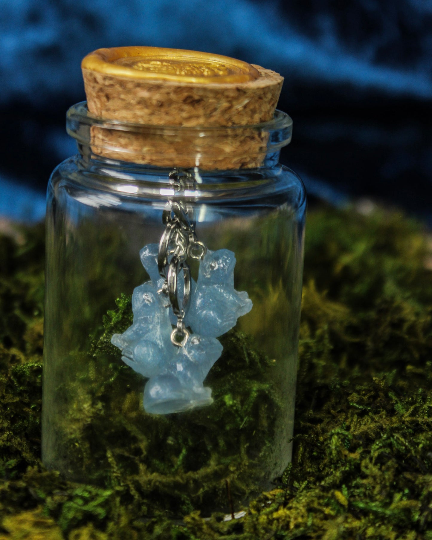 Frog Stitch Markers 4 Piece Set - Arcana Blue