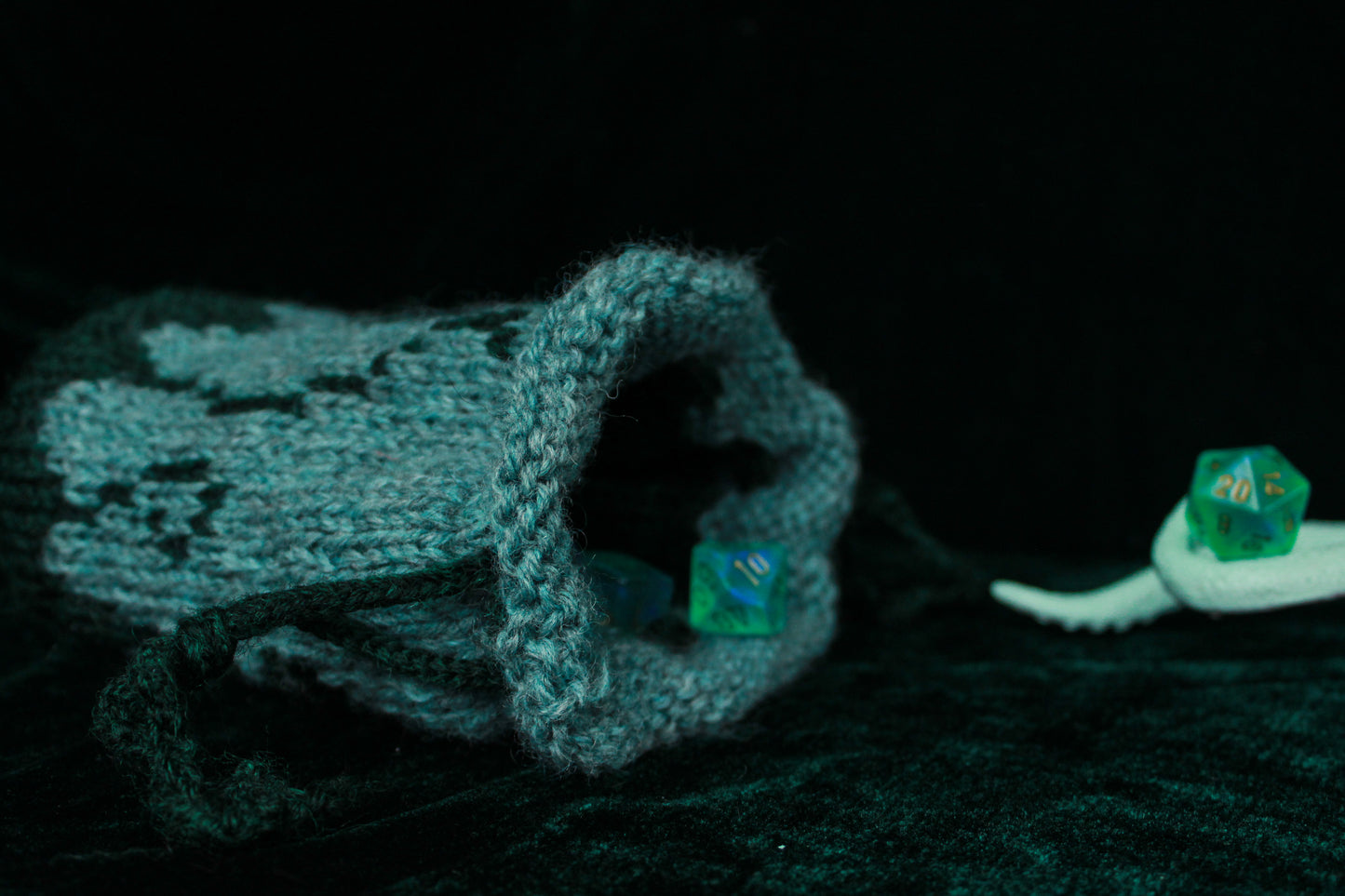 Eldritch Dice Bag Knitting Pattern