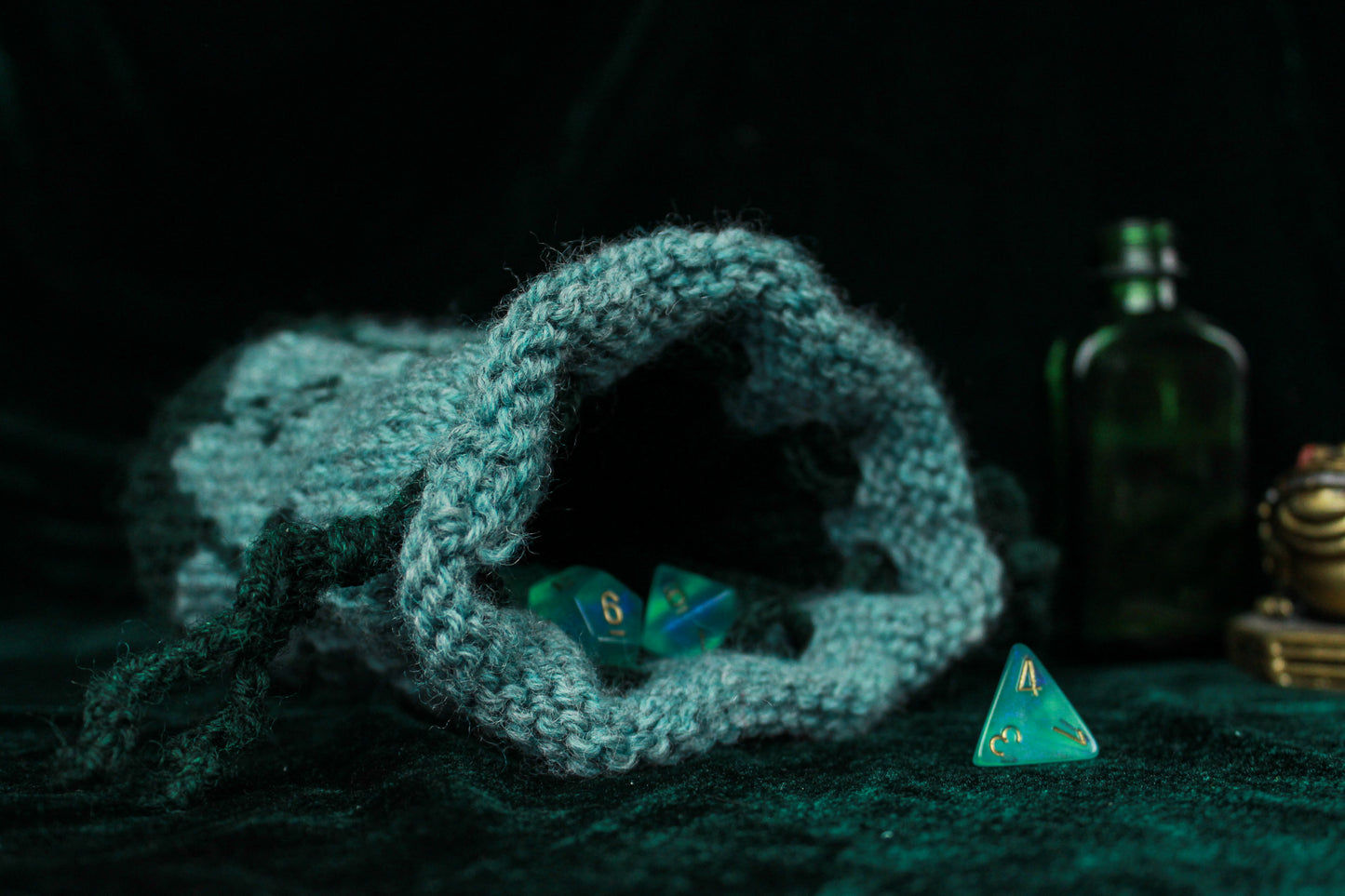 Eldritch Dice Bag Knitting Pattern