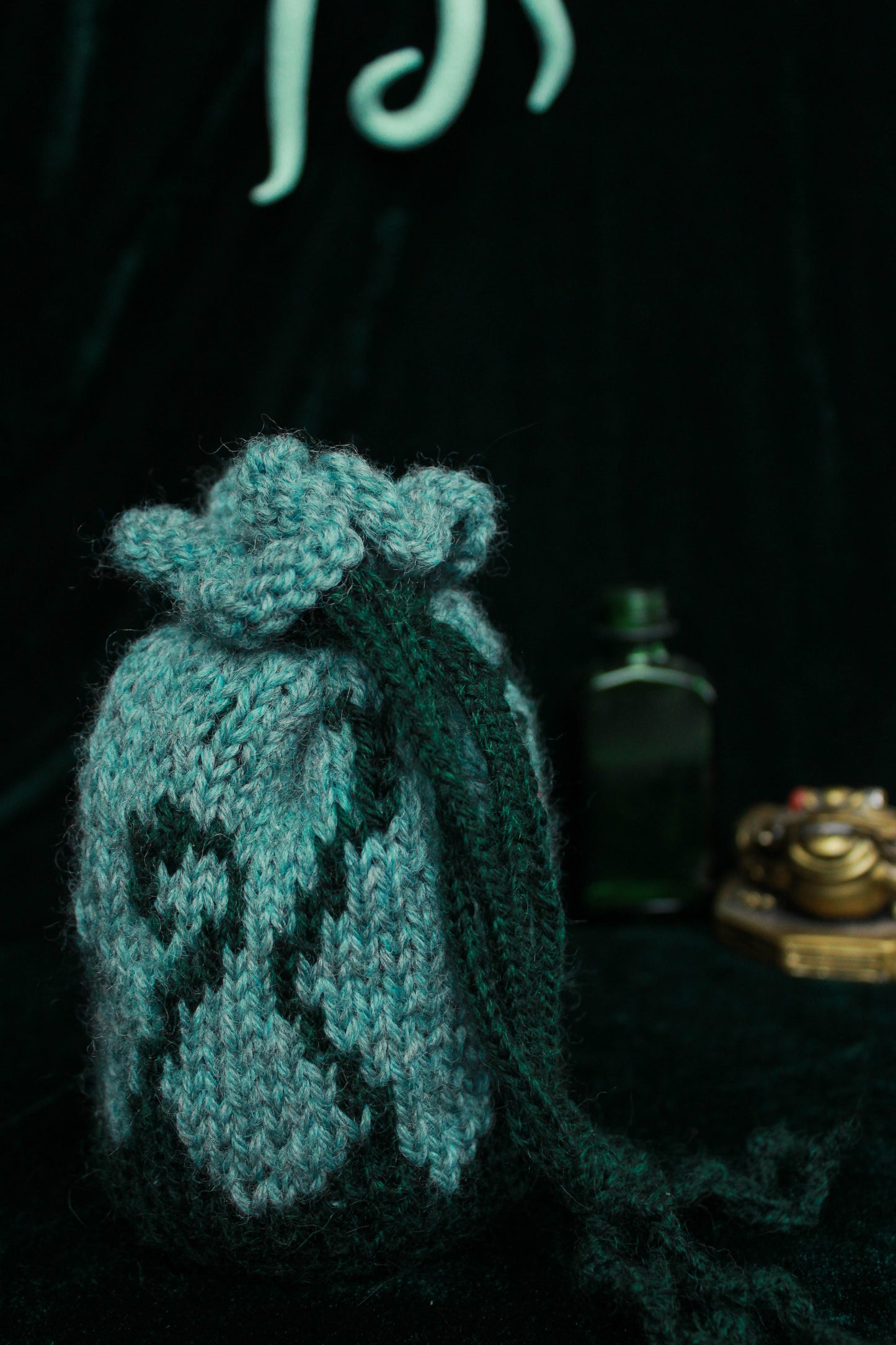 Eldritch Dice Bag Knitting Pattern