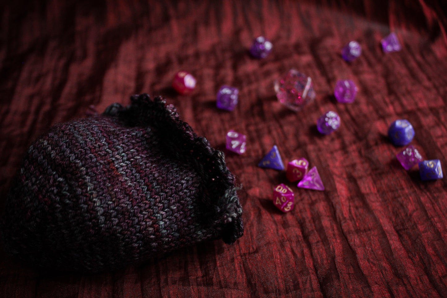 Gnomish Dice Bag Knitting Pattern