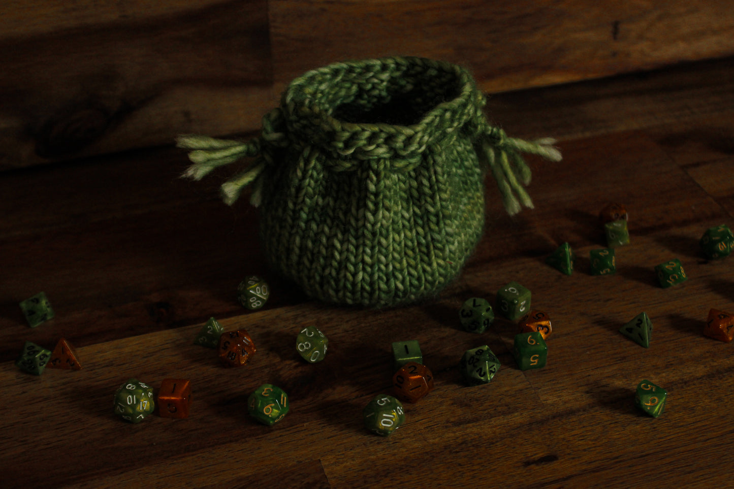 Halfling Holdall Dice Bag Knitting Pattern